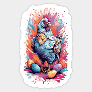 Easter Egger Chicken Sticker